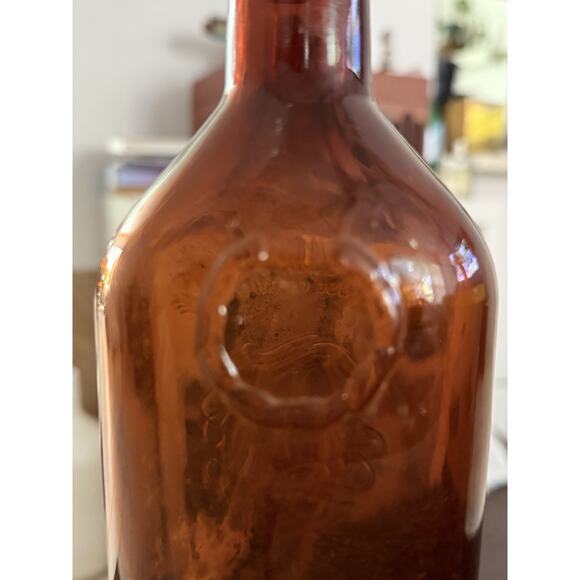 1957 50s Vintage AA Ancient Age Embossed Whiskey Bottle Kentucky Bourbon Amber - Picture 5 of 7